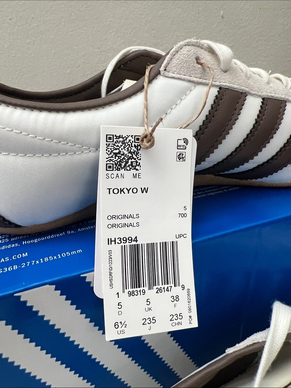 Adidas Tokyo W Women’s 6.5 Off White Brown Suede Gum Sole Sneakers NIB - Picture 13 of 13